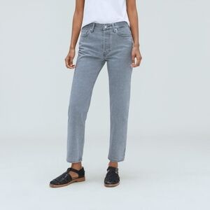 Everlane Women's Relaxed Straight Jeans Rigid Slouch Jeans - Vintage Grey